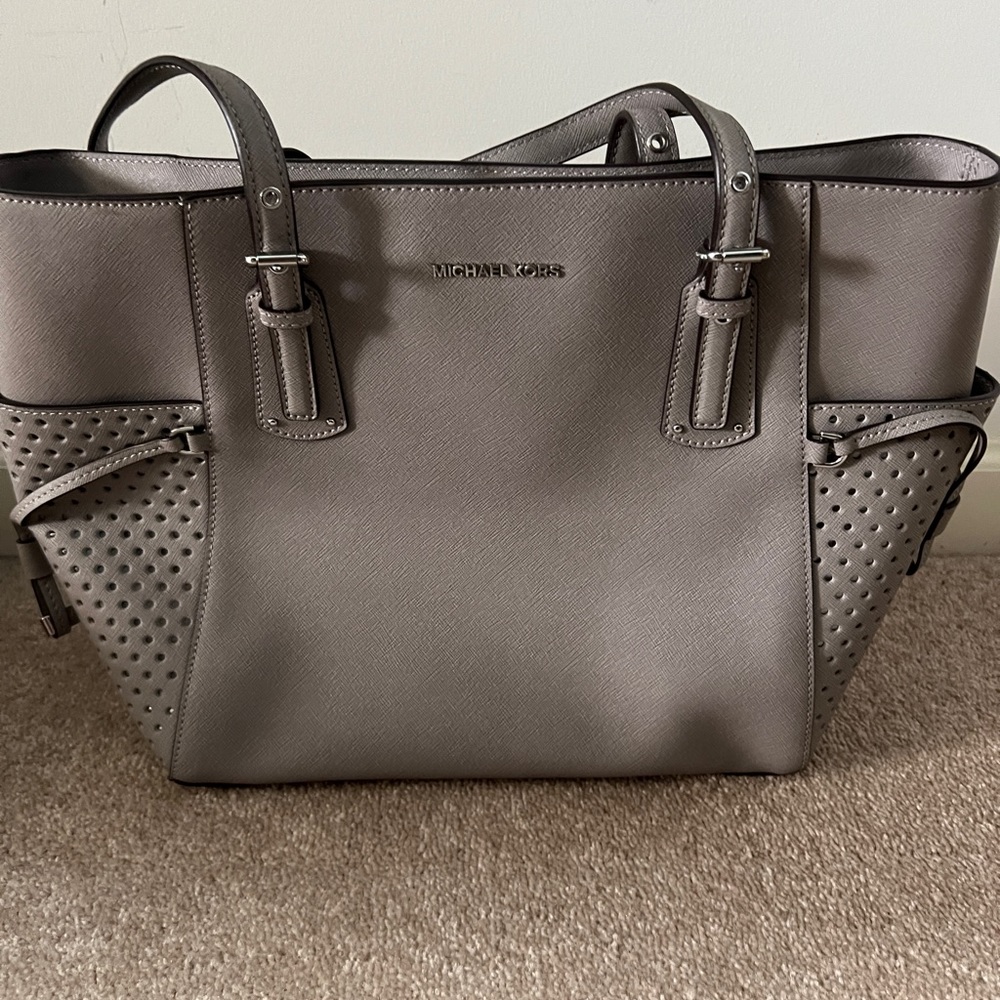 Grey Michael Kors large tote with dust cover